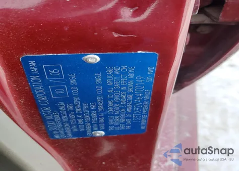 2006 Suzuki Xl7 z USA, uszkodzony, nr VIN JS3TX92V464102149